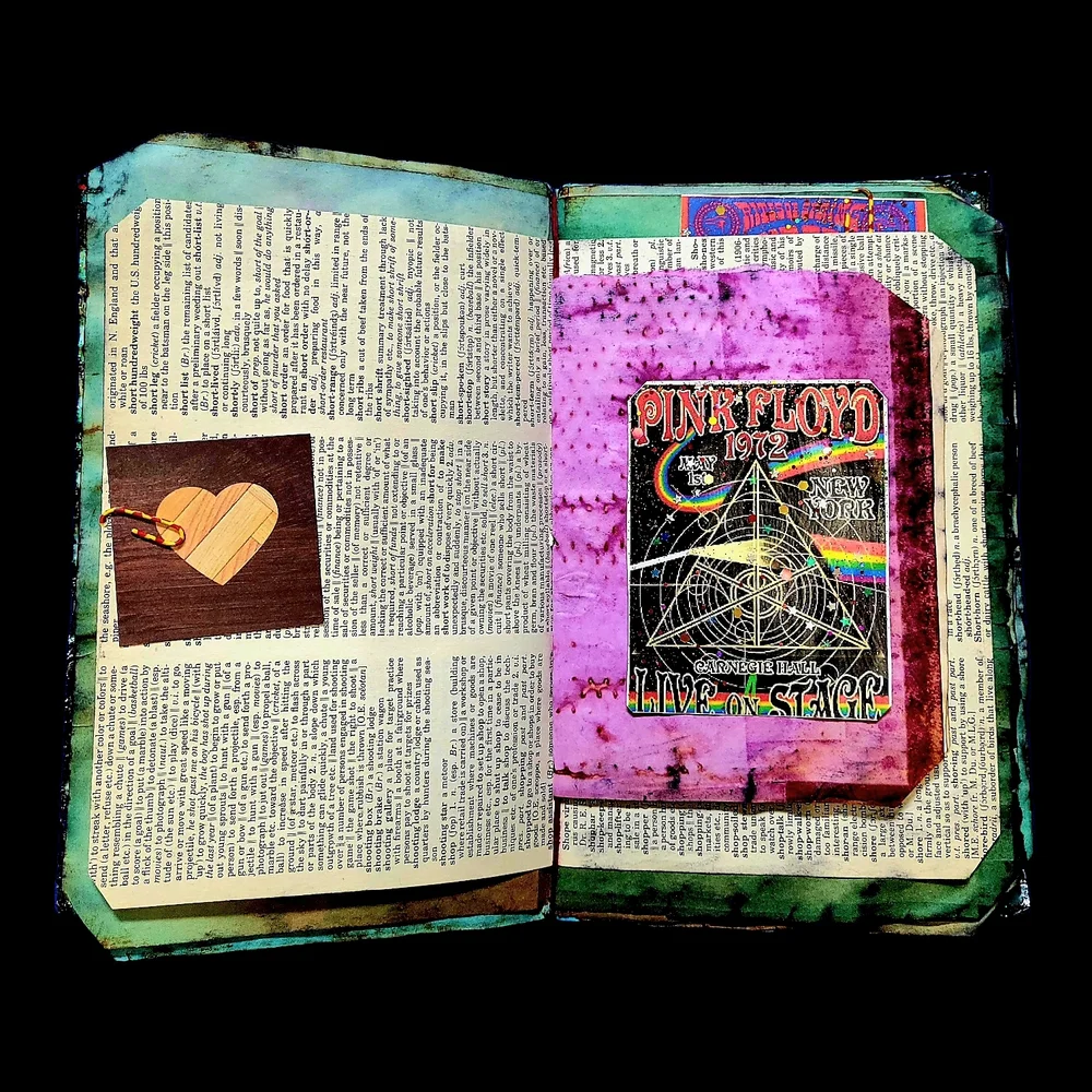 Grateful Dead Music Inspired Junk Journal Handmade Vintage Creative Notebook